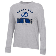 Tampa Bay Lightning Champion Women's Core Long Sleeve T-Shirt Heather Gray