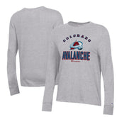 Colorado Avalanche Champion Women's Core Long Sleeve T-Shirt Heather Gray
