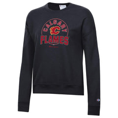 Calgary Flames Champion Women's Powerblend Pullover Sweatshirt Black