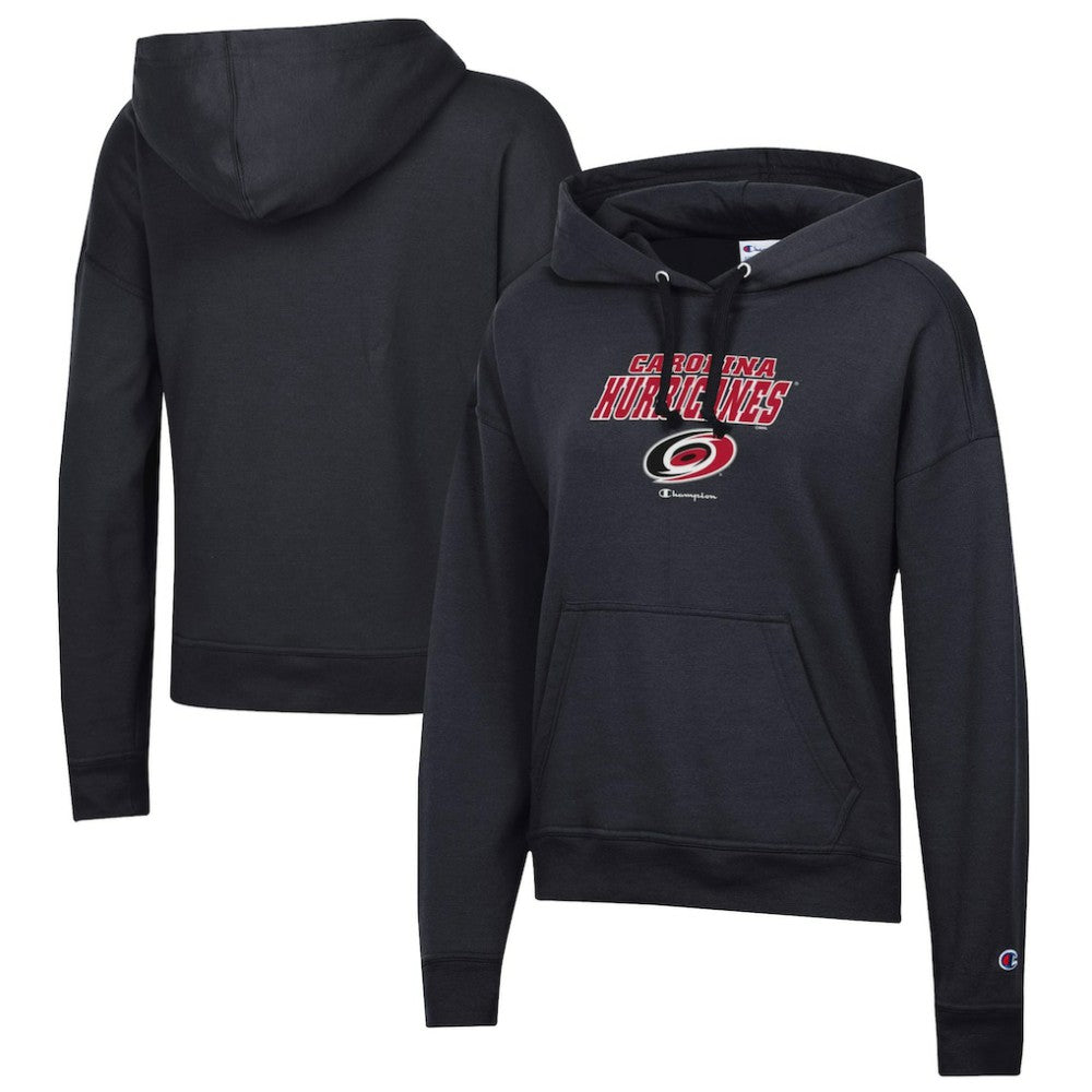 Carolina Hurricanes Champion Women's Powerblend Fleece Pullover Hoodie Black