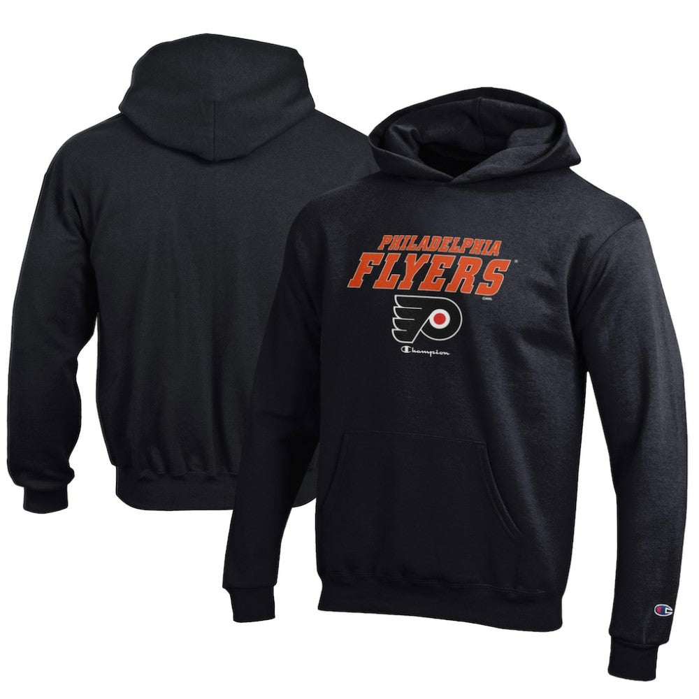 Philadelphia Flyers Champion Youth Eco Powerblend Pullover Hoodie Black
