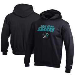 San Jose Sharks Champion Youth Eco Powerblend Pullover Hoodie Black