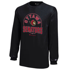 Ottawa Senators Champion Youth Long-Sleeve Jersey T-Shirt Black