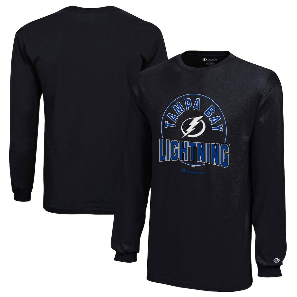 Tampa Bay Lightning Champion Youth Long-Sleeve Jersey T-Shirt Black