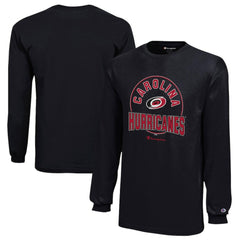 Carolina Hurricanes Champion Youth Long-Sleeve Jersey T-Shirt Black