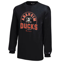 Anaheim Ducks Champion Youth Long-Sleeve Jersey T-Shirt Black