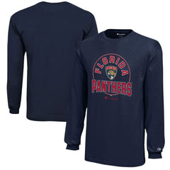 Florida Panthers Champion Youth Long-Sleeve Jersey T-Shirt Navy