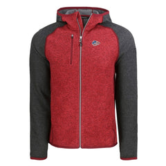 Kansas City Chiefs Cutter & Buck Americana Mainsail Full-Zip Hooded Jacket - Heather Red/Heather Charcoal outlet