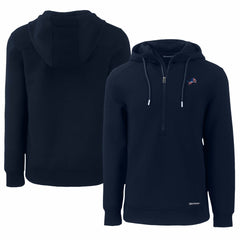 Detroit Lions Cutter & Buck Americana Roam Eco Half-Zip Recycled Pullover Hoodie - Navy outlet