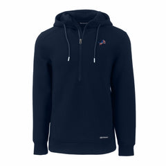 Detroit Lions Cutter & Buck Americana Roam Eco Half-Zip Recycled Pullover Hoodie - Navy outlet