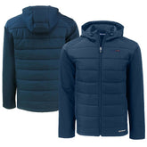 San Francisco 49ers Cutter & Buck Big & Tall Americana Evoke Hybrid Eco Softshell Recycled Full-Zip Hooded Jacket - Navy cheap
