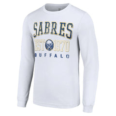Buffalo Sabres Starter Retro Graphic Long Sleeve Crew T-Shirt White
