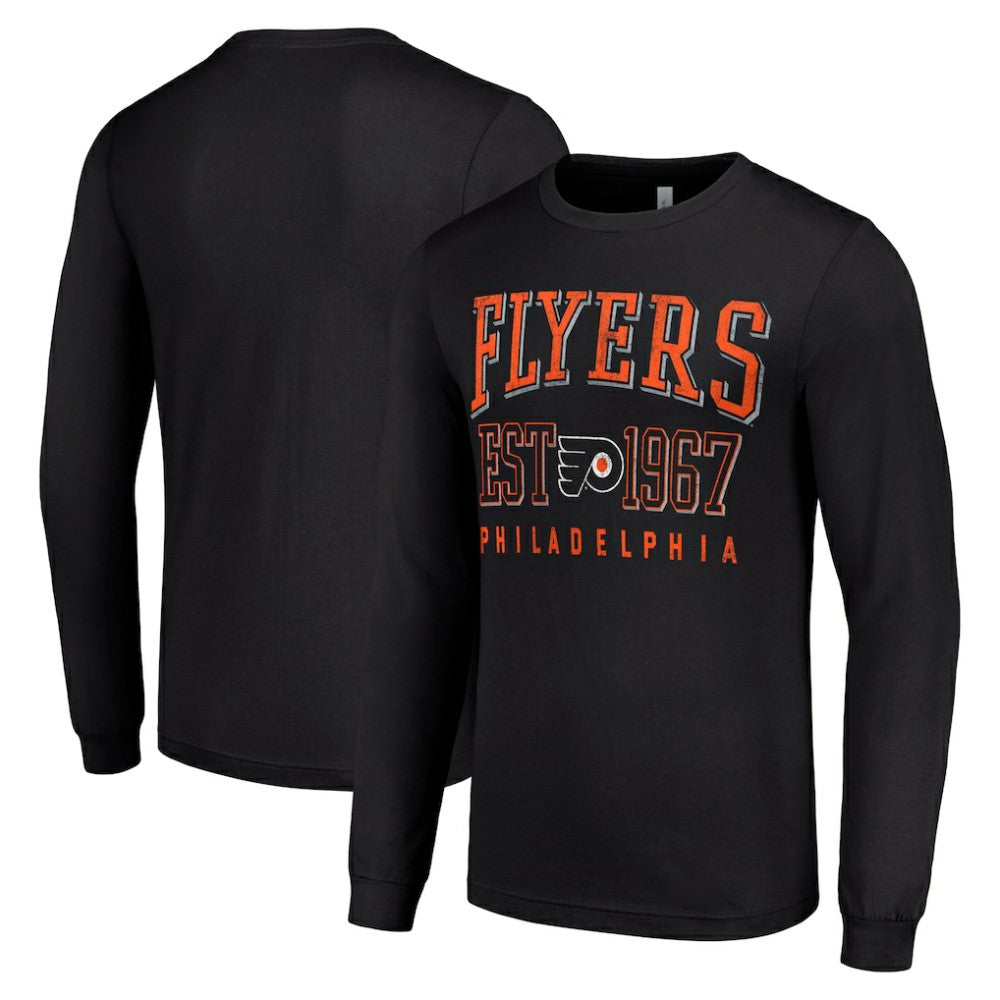 Philadelphia Flyers Starter Retro Graphic Long Sleeve Crew T-Shirt Black