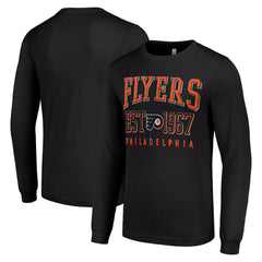Philadelphia Flyers Starter Retro Graphic Long Sleeve Crew T-Shirt Black