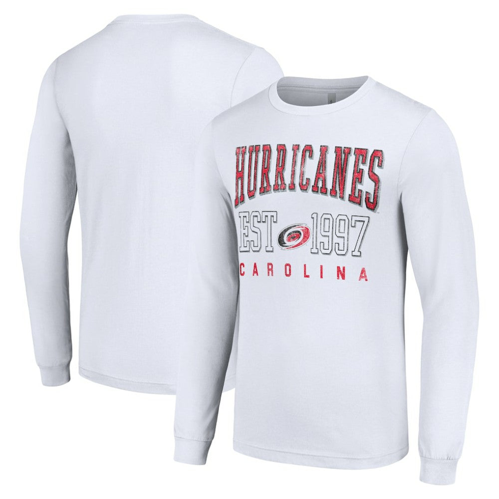 Carolina Hurricanes Starter Logo Graphic Long Sleeve T-Shirt White