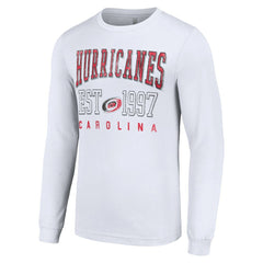 Carolina Hurricanes Starter Logo Graphic Long Sleeve T-Shirt White