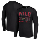 Minnesota Wild Starter Logo Graphic Long Sleeve T-Shirt Black