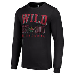 Minnesota Wild Starter Logo Graphic Long Sleeve T-Shirt Black