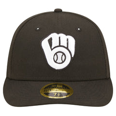 Milwaukee Brewers Low Profile 59FIFTY Fitted Hat - Black | New Era