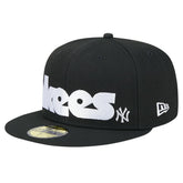 New York Yankees Checkered Undervisor 59FIFTY Fitted Hat - Black | New Era