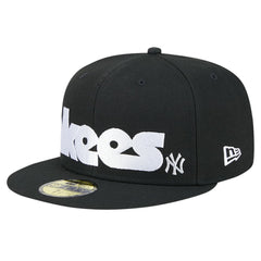 New York Yankees Checkered Undervisor 59FIFTY Fitted Hat - Black | New Era