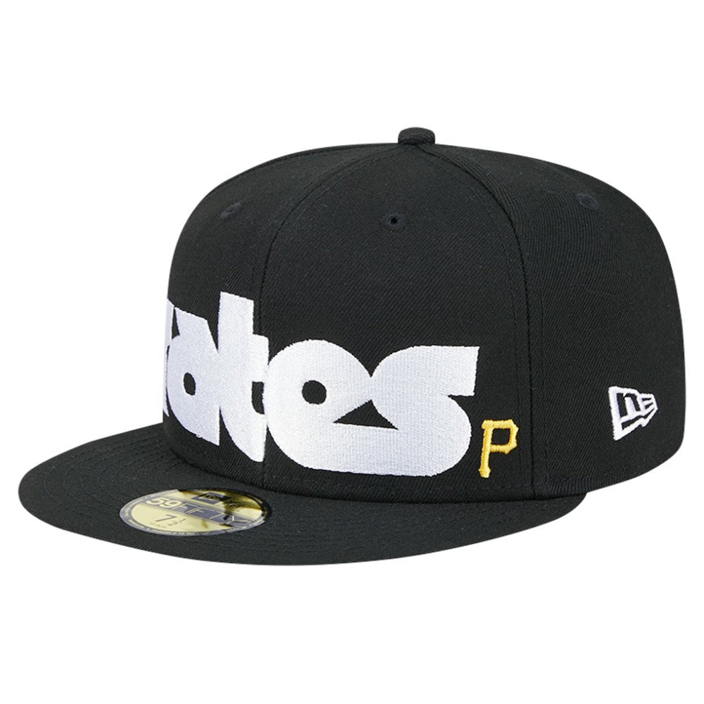 Pittsburgh Pirates Checkered Undervisor 59FIFTY Fitted Hat - Black | New Era