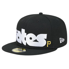 Pittsburgh Pirates Checkered Undervisor 59FIFTY Fitted Hat - Black | New Era