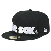 Chicago White Sox Checkered Undervisor 59FIFTY Fitted Hat - Black | New Era