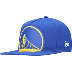 Golden State Warriors Oversized Puff Print Logo Golfer Snapback Hat sale - Royal | New Era shop