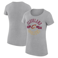Cleveland Cavaliers G-III 4Her by Carl Banks Women's Super-Slim Fit Lightweight Large City Logo T-Shirt sale - Heather Gray outlet