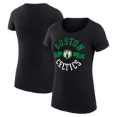 Boston Celtics G-III 4Her by Carl Banks Women's Super-Slim Fit Lightweight Large City Logo T-Shirt - Black for sale