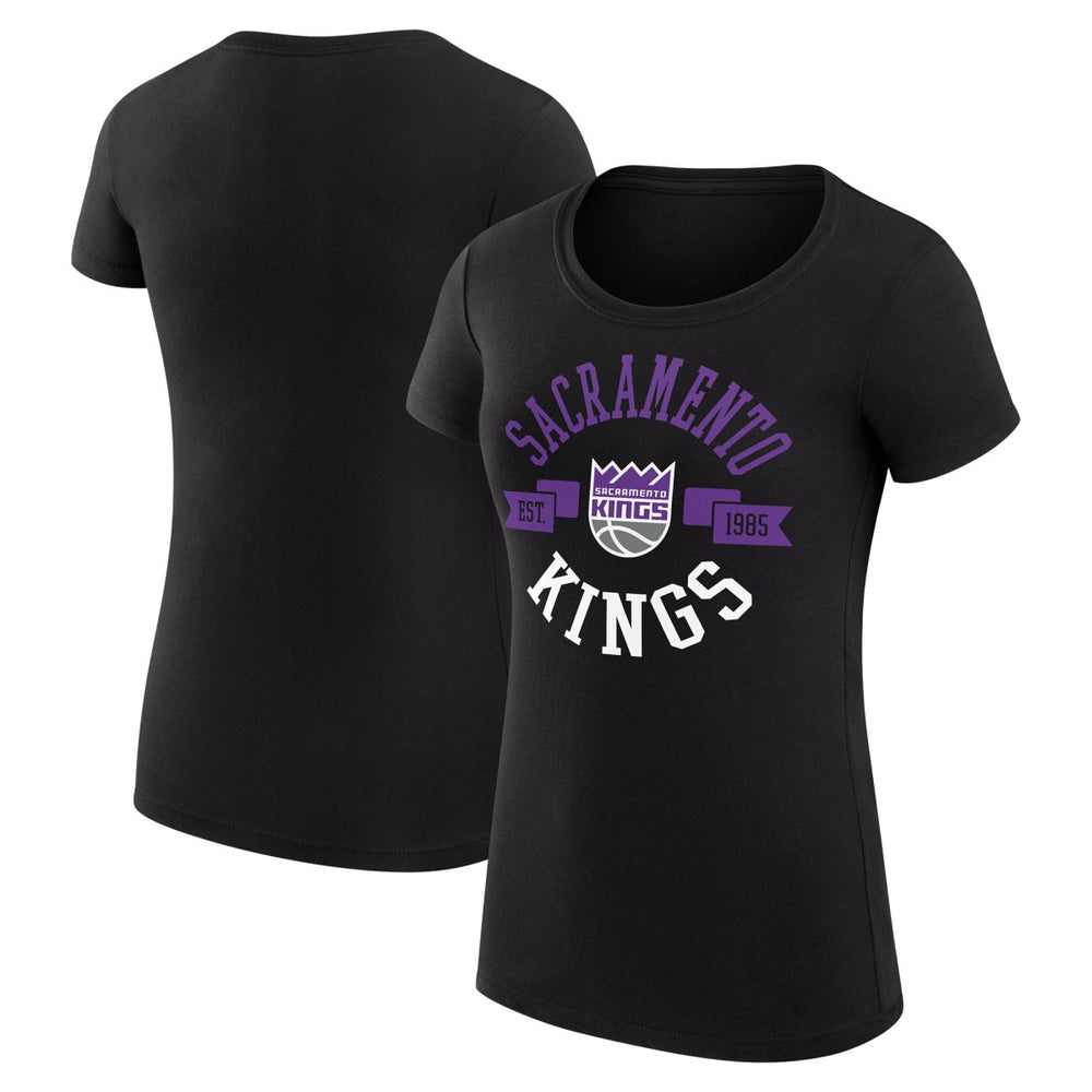 Sacramento Kings G-III 4Her by Carl Banks Women's Super-Slim Fit Lightweight Large City Logo T-Shirt - Black online