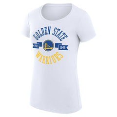 Golden State Warriors G-III 4Her by Carl Banks Women's Super-Slim Fit Lightweight Large City Logo T-Shirt sale - White discount