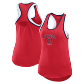 Los Angeles Angels WEAR by Erin Andrews Women's Colorblock Racerback Tank Top - Red