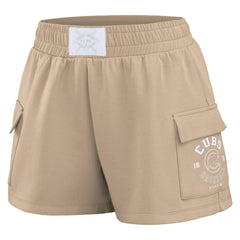 Chicago Cubs WEAR by Erin Andrews Women's Shorts - Tan
