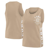 Chicago Cubs WEAR by Erin Andrews Women's Tonal Tank Top - Tan