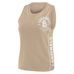 St. Louis Cardinals WEAR by Erin Andrews Women's Tonal Tank Top - Tan