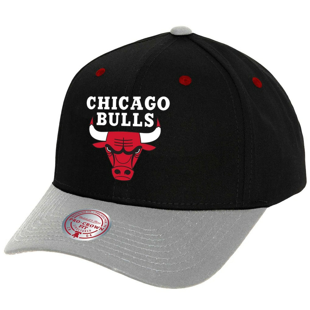 Chicago Bulls Pro Crown Adjustable Hat - Black/Gray | Mitchell & Ness sale