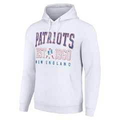 New England Patriots Starter Unisex Throwback Logo Pullover Hoodie - White for sale