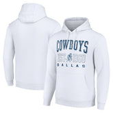 Dallas Cowboys Starter Unisex Throwback Logo Pullover Hoodie - White for sale
