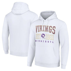 Minnesota Vikings Starter Unisex Throwback Logo Pullover Hoodie - White discount
