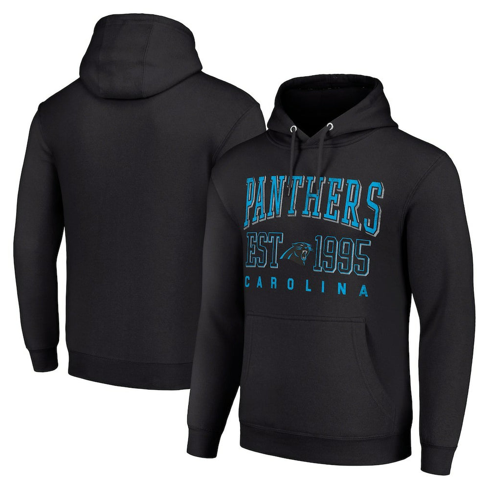 Carolina Panthers Starter Unisex Throwback Logo Pullover Hoodie - Black sale