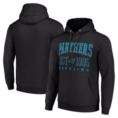 Carolina Panthers Starter Unisex Throwback Logo Pullover Hoodie - Black sale