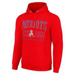 New England Patriots Starter Unisex Throwback Logo Pullover Hoodie - Red discount
