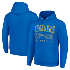 Los Angeles Chargers Starter Unisex Throwback Logo Pullover Hoodie - Royal on sale