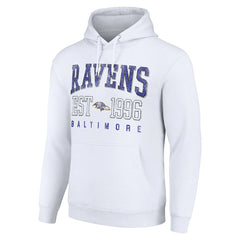 Baltimore Ravens Starter Unisex Throwback Logo Pullover Hoodie - White online