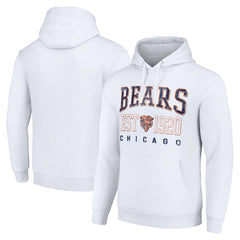Chicago Bears Starter Unisex Throwback Logo Pullover Hoodie - White discount