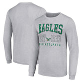 Philadelphia Eagles Starter Throwback Logo Long Sleeve T-Shirt - Heather Gray cheap