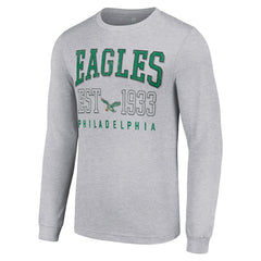 Philadelphia Eagles Starter Throwback Logo Long Sleeve T-Shirt - Heather Gray cheap
