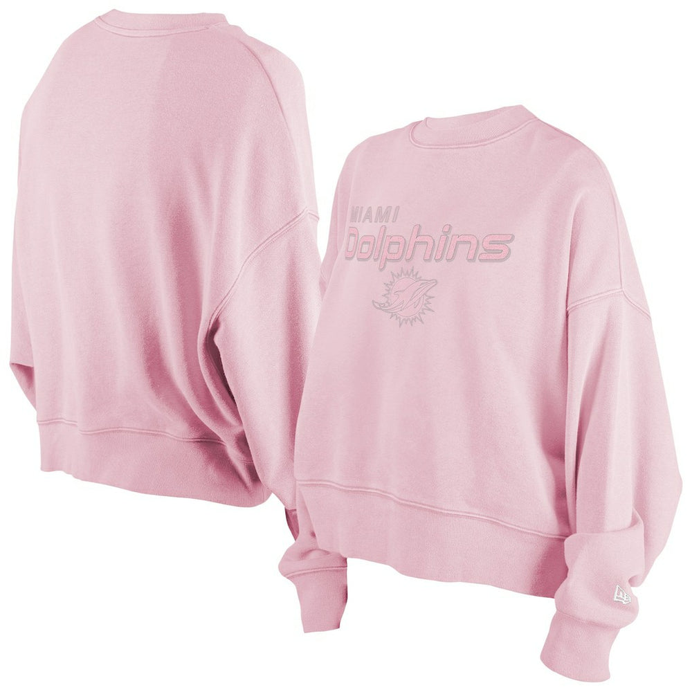 Miami Dolphins New Era Women's Cozy Pullover Sweatshirt - Pink sale